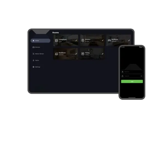Control system and dashboard on tablet and mobile